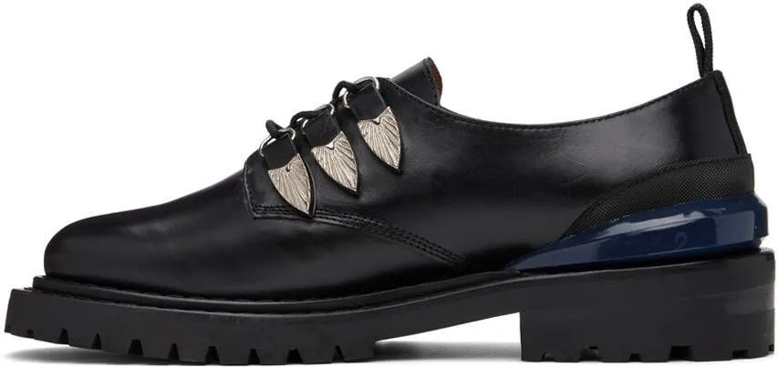 Toga Virilis Black Leather Oxfords