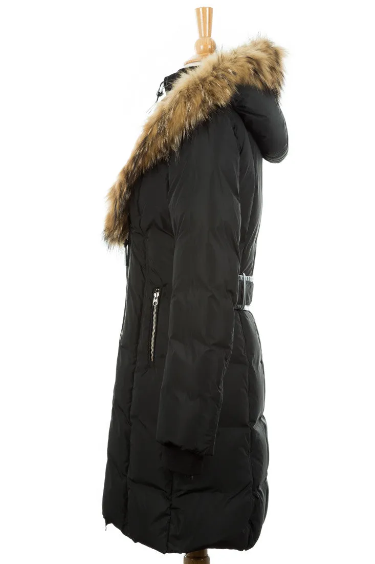 Trish Down Coat With Fur Hood