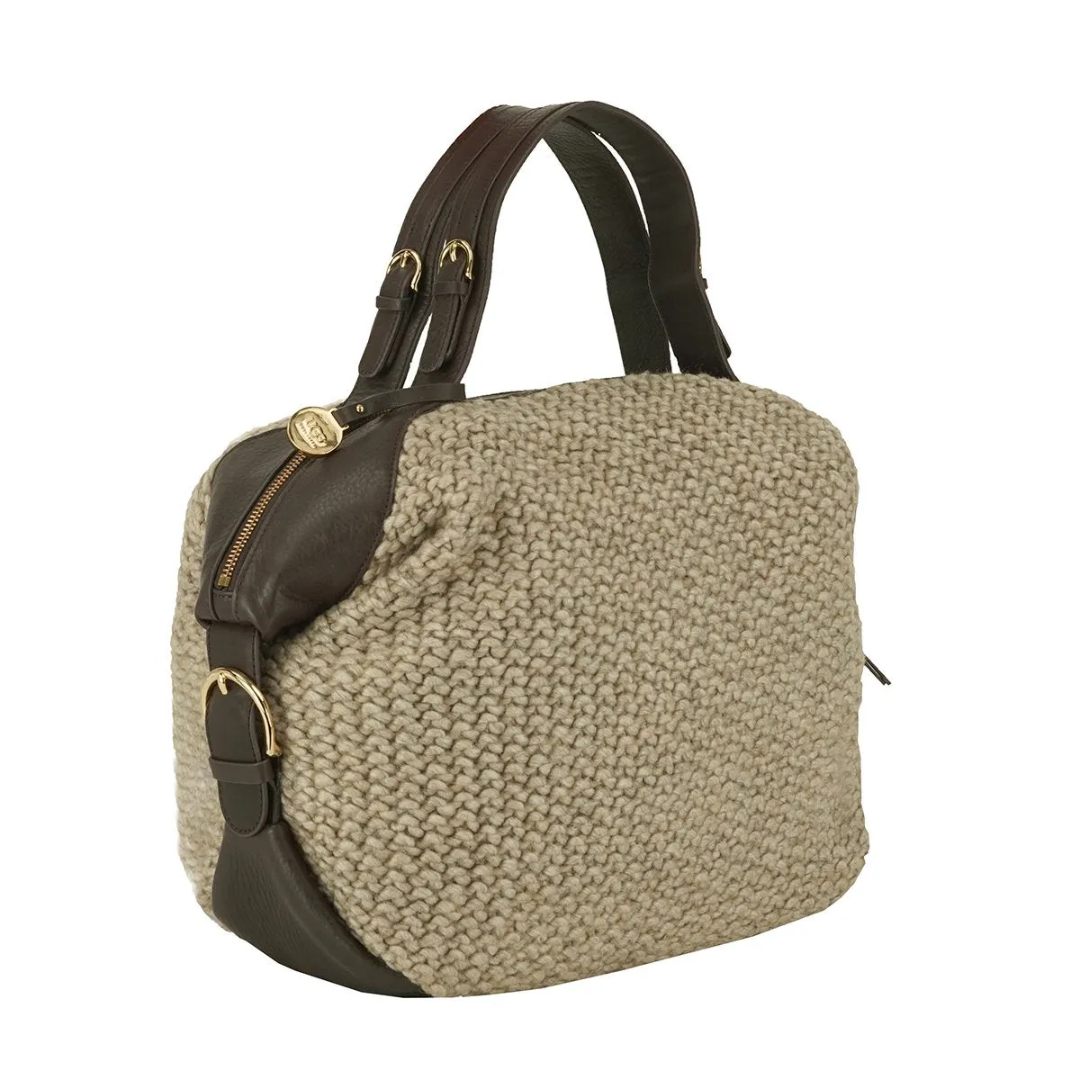 Ugg Knit Zip Satchel Bag