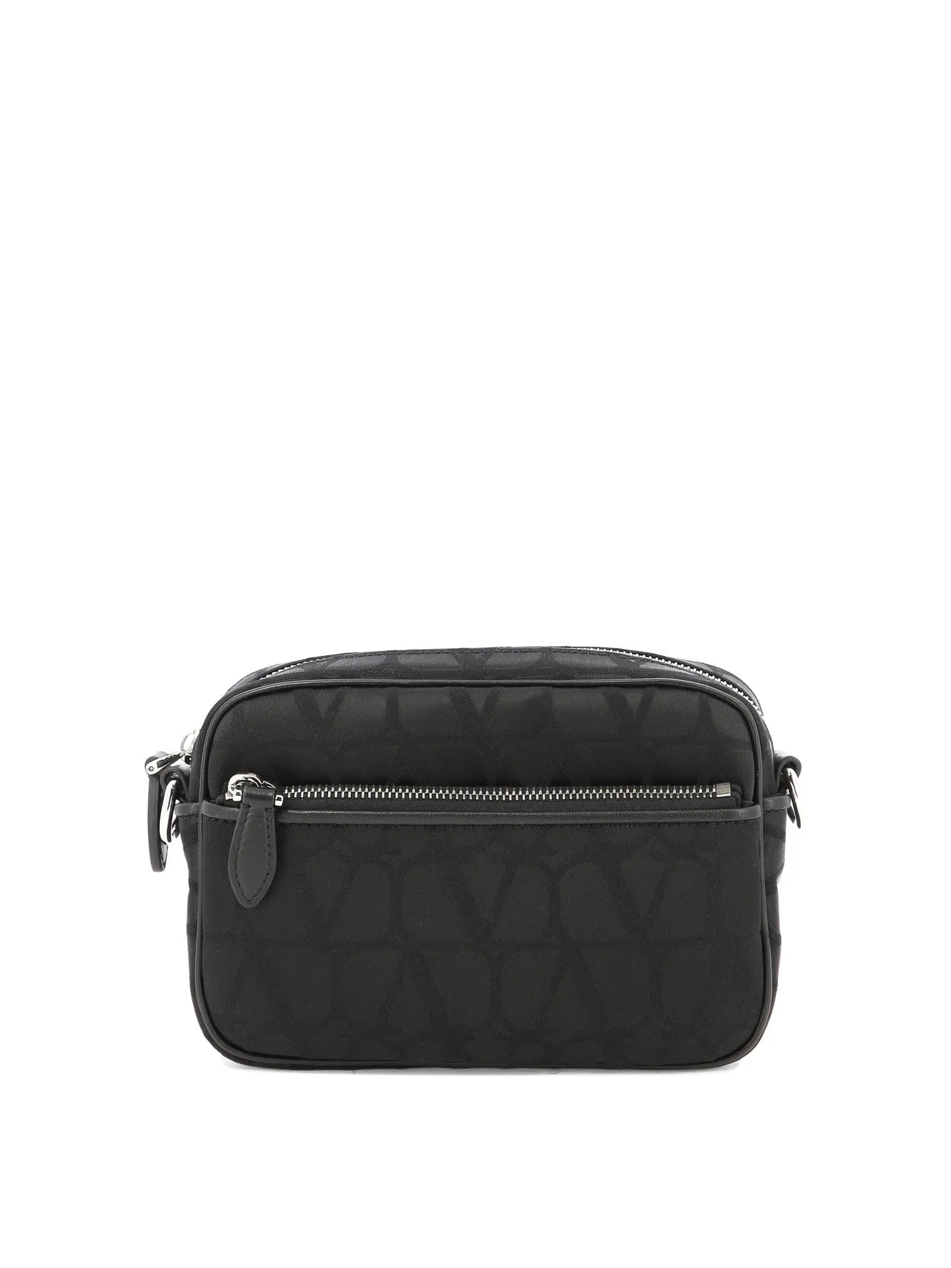 VALENTINO GARAVANI Sleek Black Messenger Bag for Fashionable Men in the 2024 Season