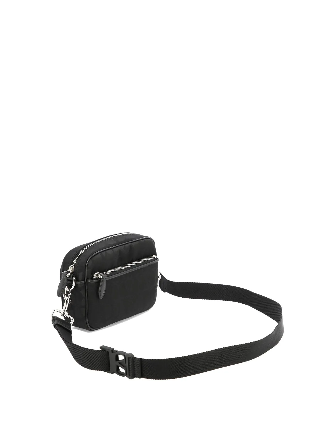 VALENTINO GARAVANI Sleek Black Messenger Bag for Fashionable Men in the 2024 Season