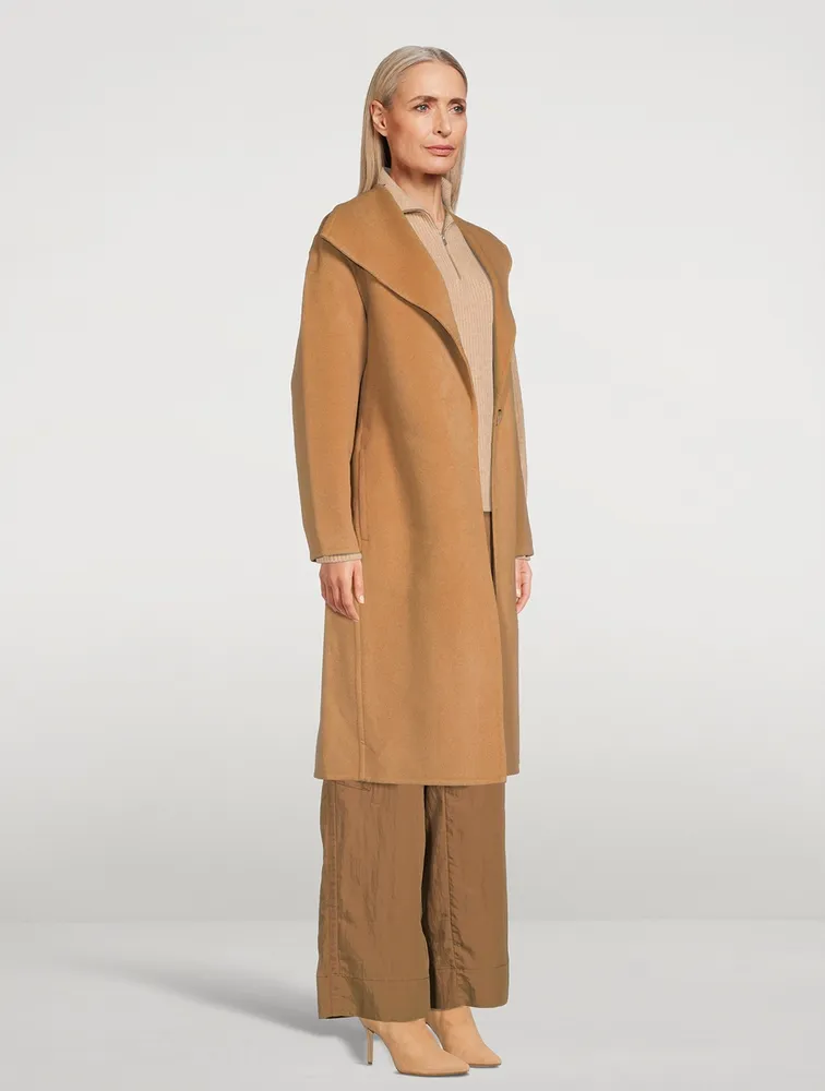 VINCE Belted Wool And Cashmere Coat