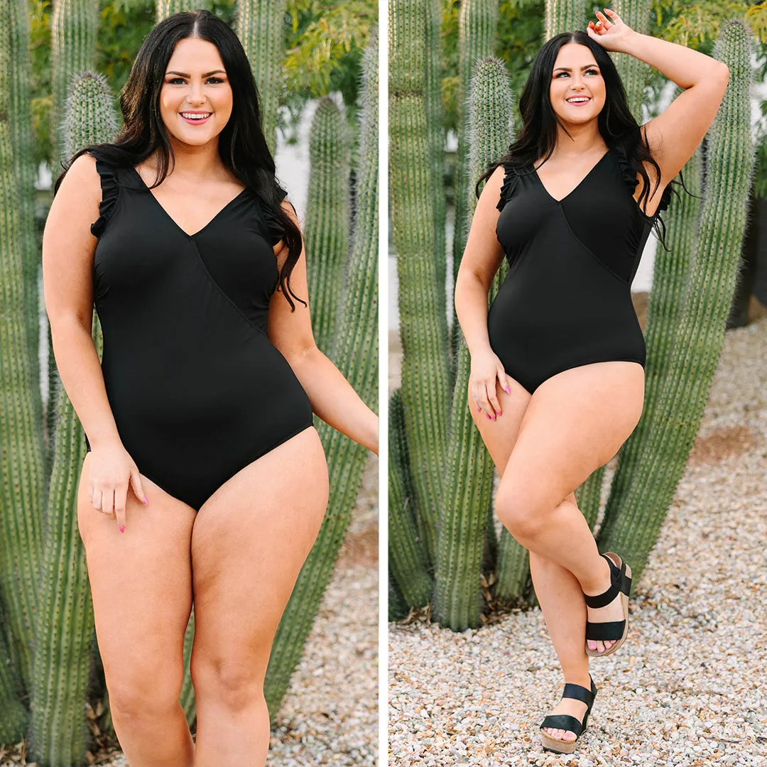 Wild As The Sea Swimsuit, Black