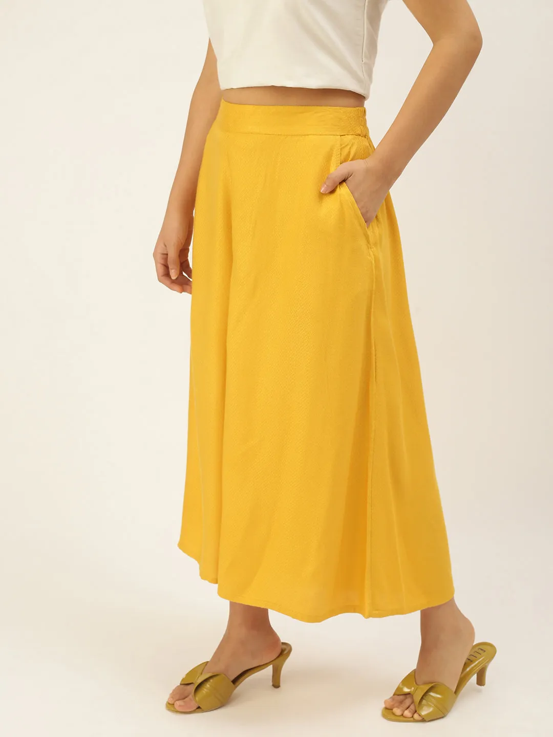 Women's Culottes Mustard