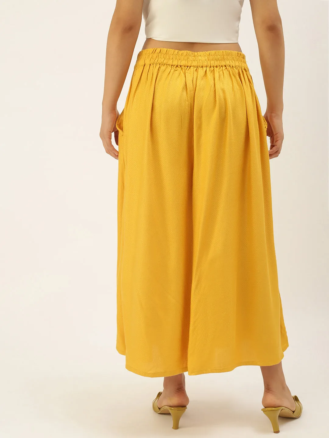 Women's Culottes Mustard