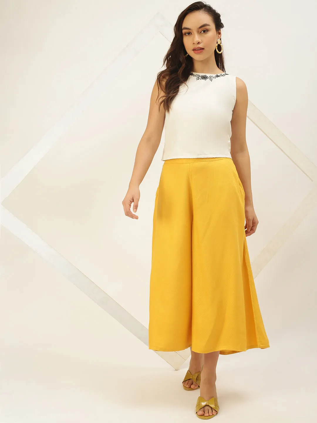 Women's Culottes Mustard