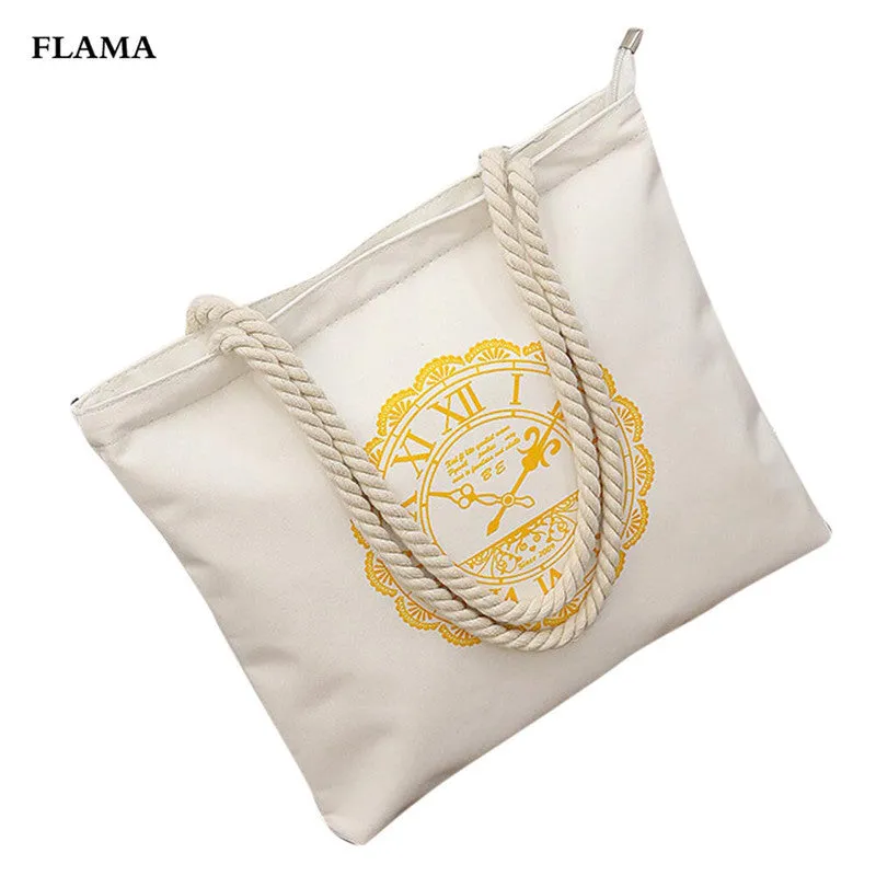 women's hbags Tote Zipper Letter Printing Canvas Shoulder Bag ladies women messenger bags bolsa mujer Clutch