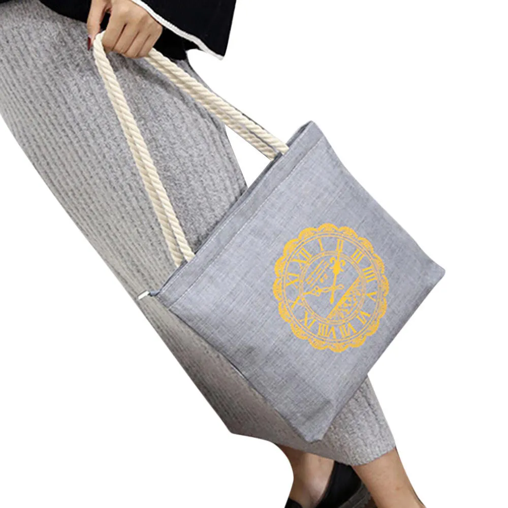 women's hbags Tote Zipper Letter Printing Canvas Shoulder Bag ladies women messenger bags bolsa mujer Clutch