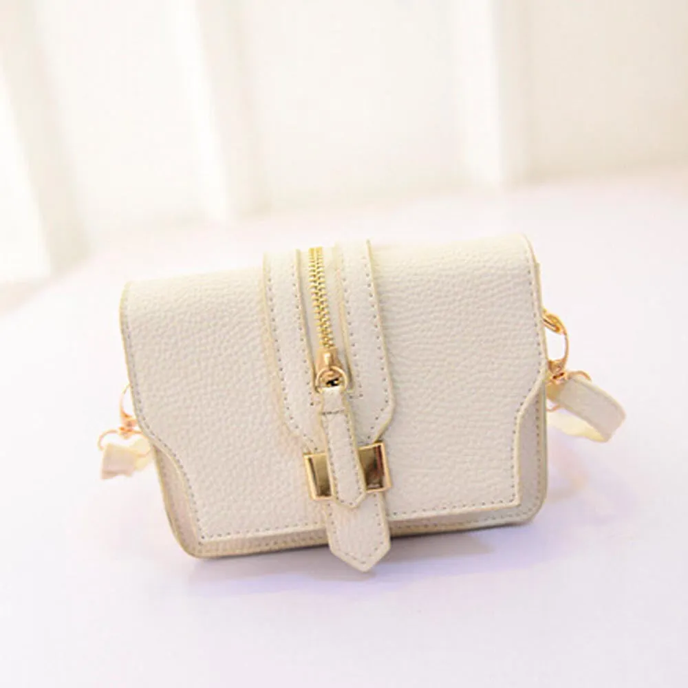 women's hbags Zipper Leather crossbody Shoulder Bag for girls women messenger bags party Small purse Clutch