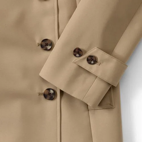 Women's Water Resistant Classic Trench Coat