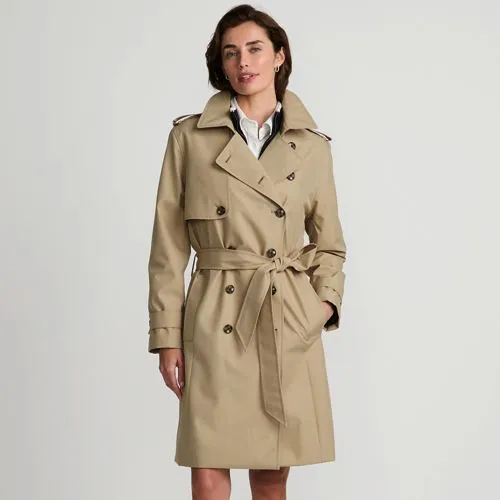 Women's Water Resistant Classic Trench Coat