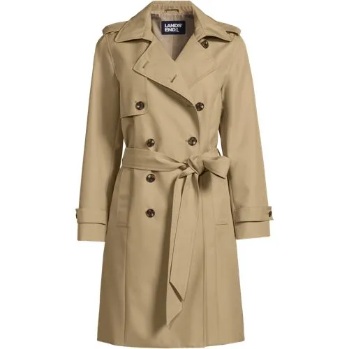 Women's Water Resistant Classic Trench Coat