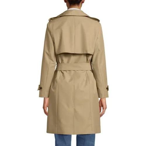 Women's Water Resistant Classic Trench Coat