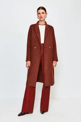 Wool Blend Handstitched Coat | Karen Millen