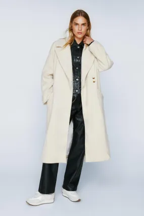 Wool Blend Oversized Duster Coat