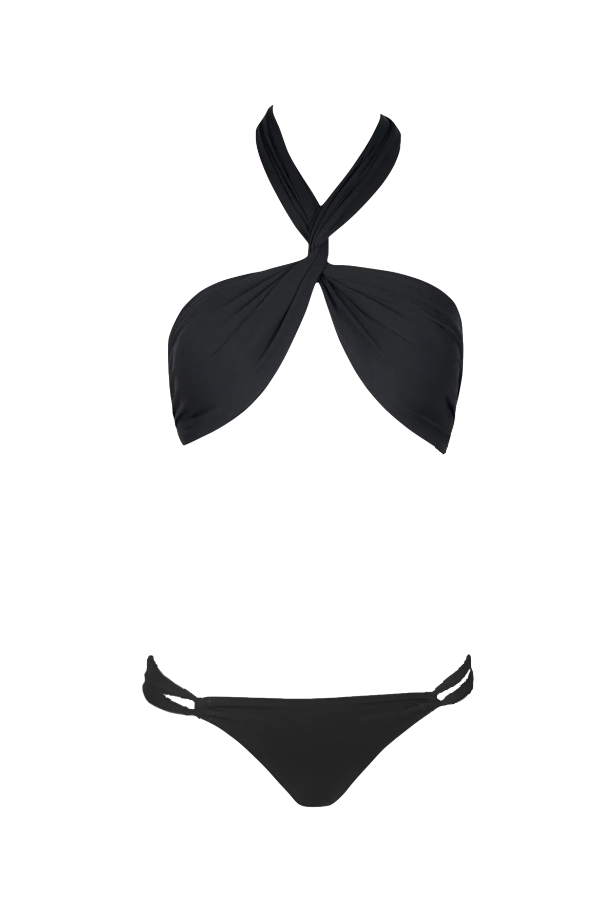 Wrap Bikini in Black - Top