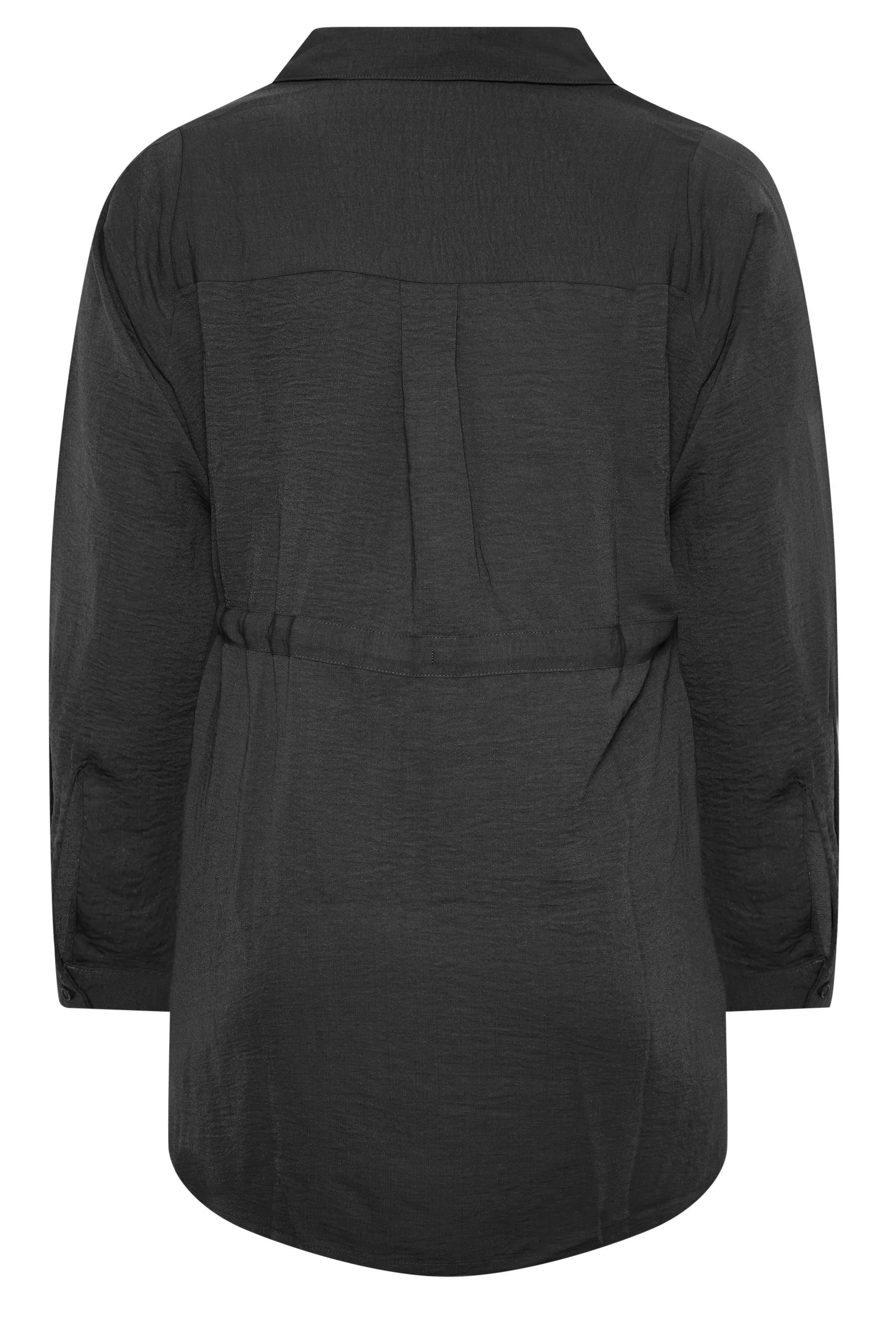 YOURS Curve Black Utility Tunic Shirt